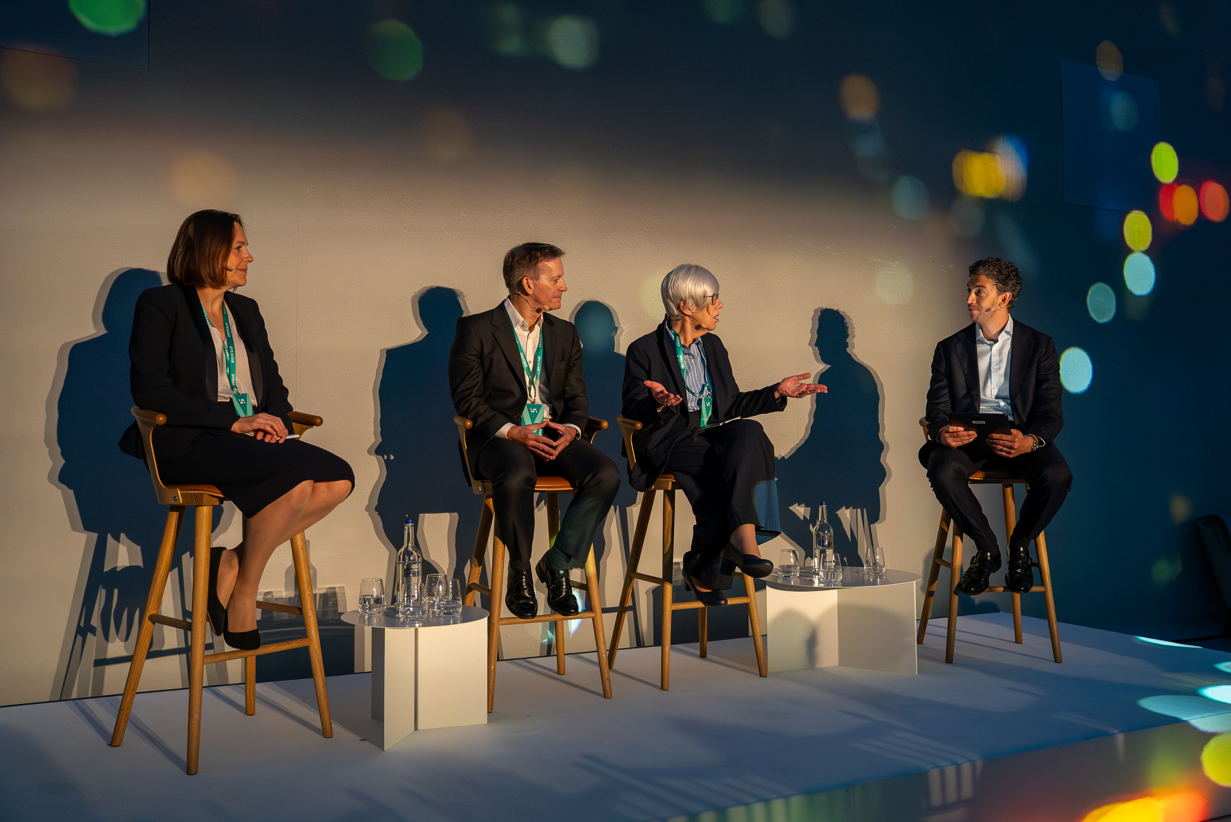 Katy Hyams, Paul Feeney, Carol Knight and Matt Haigh on stage