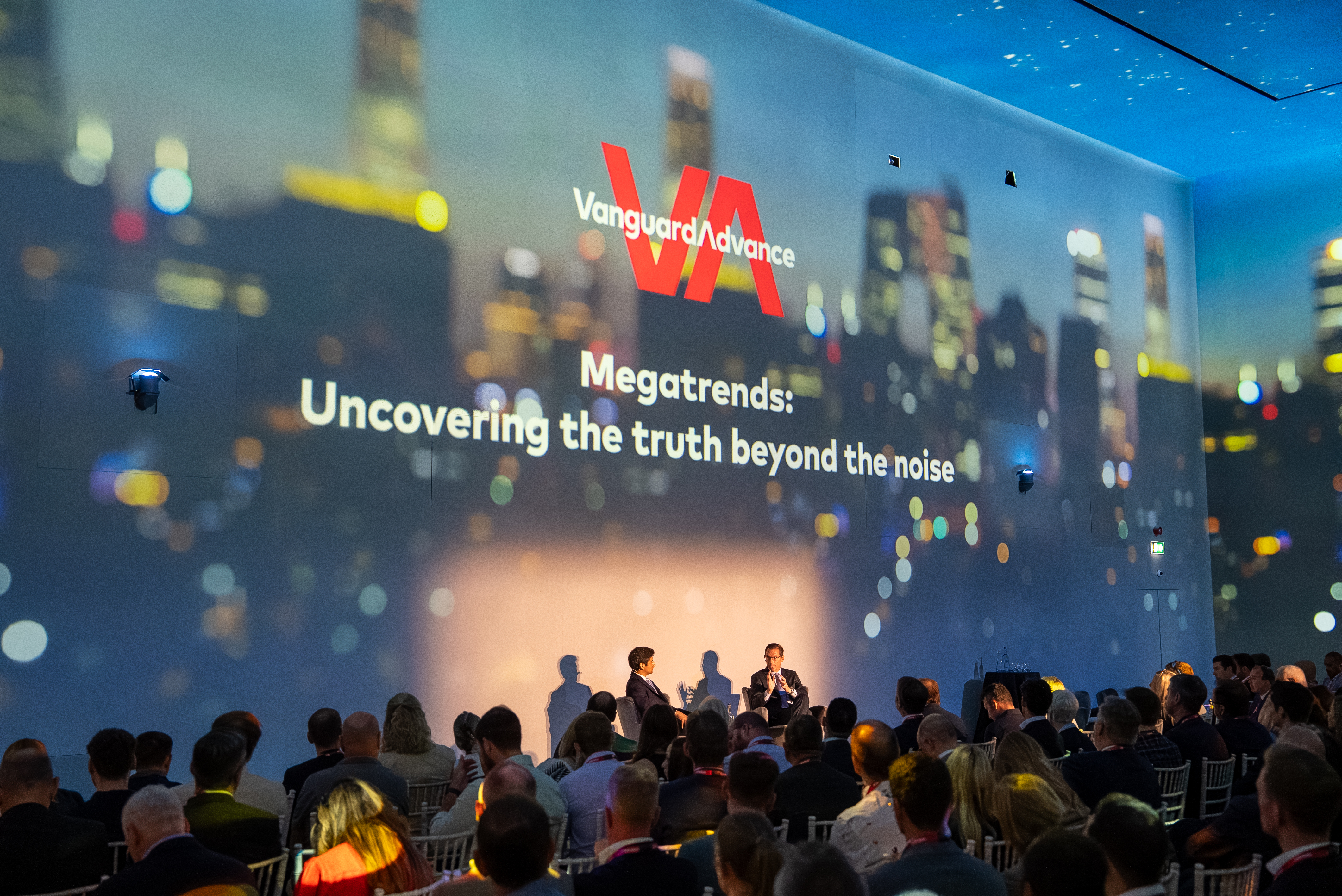 The stage at Vanguard Advance during Megatrends: Uncovering the truth beyond the noise